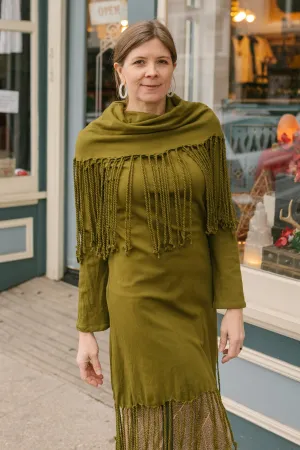 PR Fringe Tunic - Olive