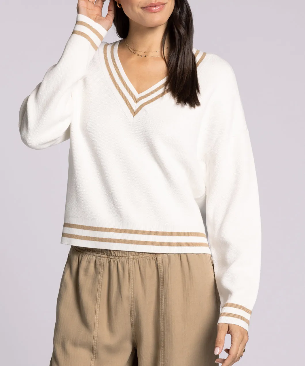Rebecca Sweater - Ivory Taupe - FINAL SALE