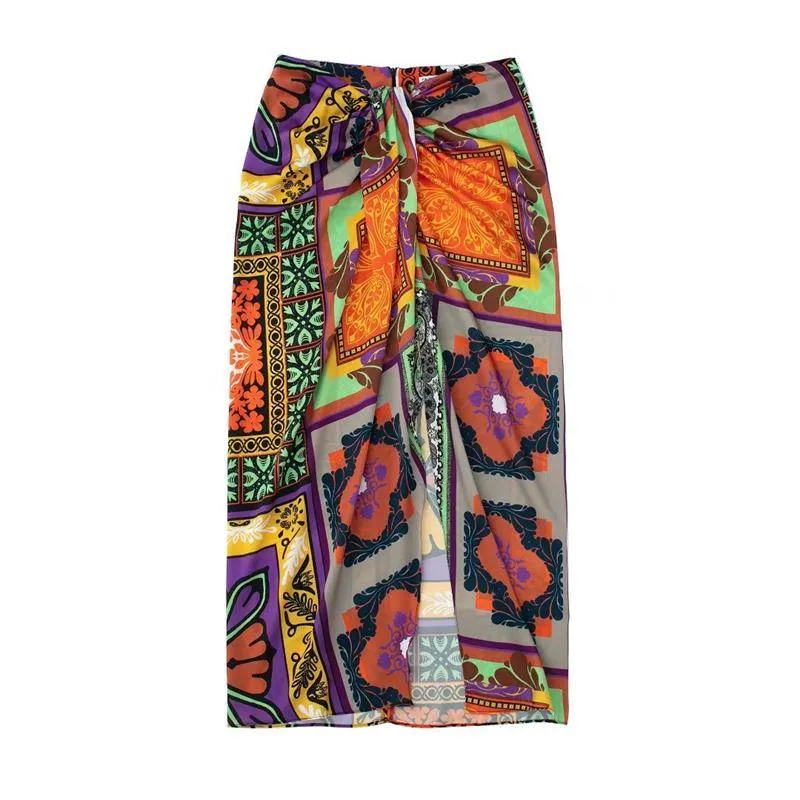 Retro knotted two piece set Elegant Suit for slim women