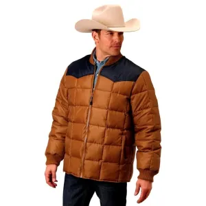 Roper Men's Brown Puffer Jacket Brown