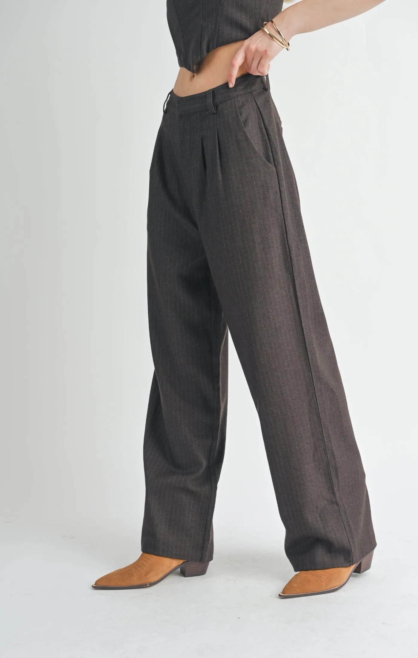 SAGE THE LABEL Trust Me Pleated Trousers