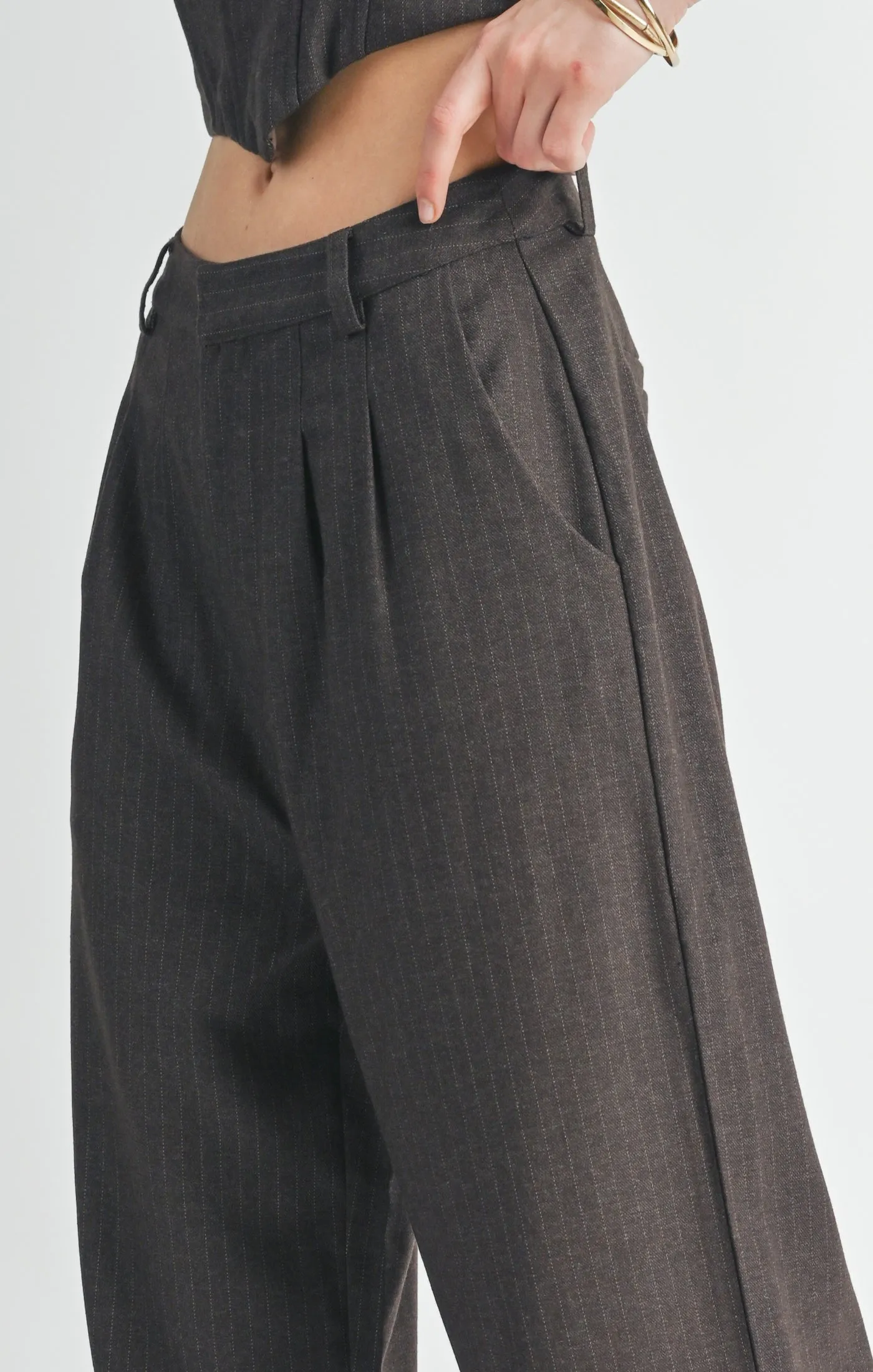 SAGE THE LABEL Trust Me Pleated Trousers