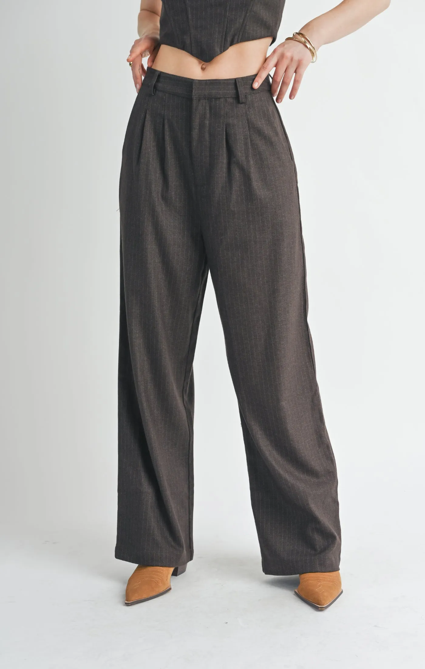 SAGE THE LABEL Trust Me Pleated Trousers