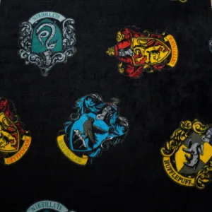 School Crest Fleece Fabric - HP Collection