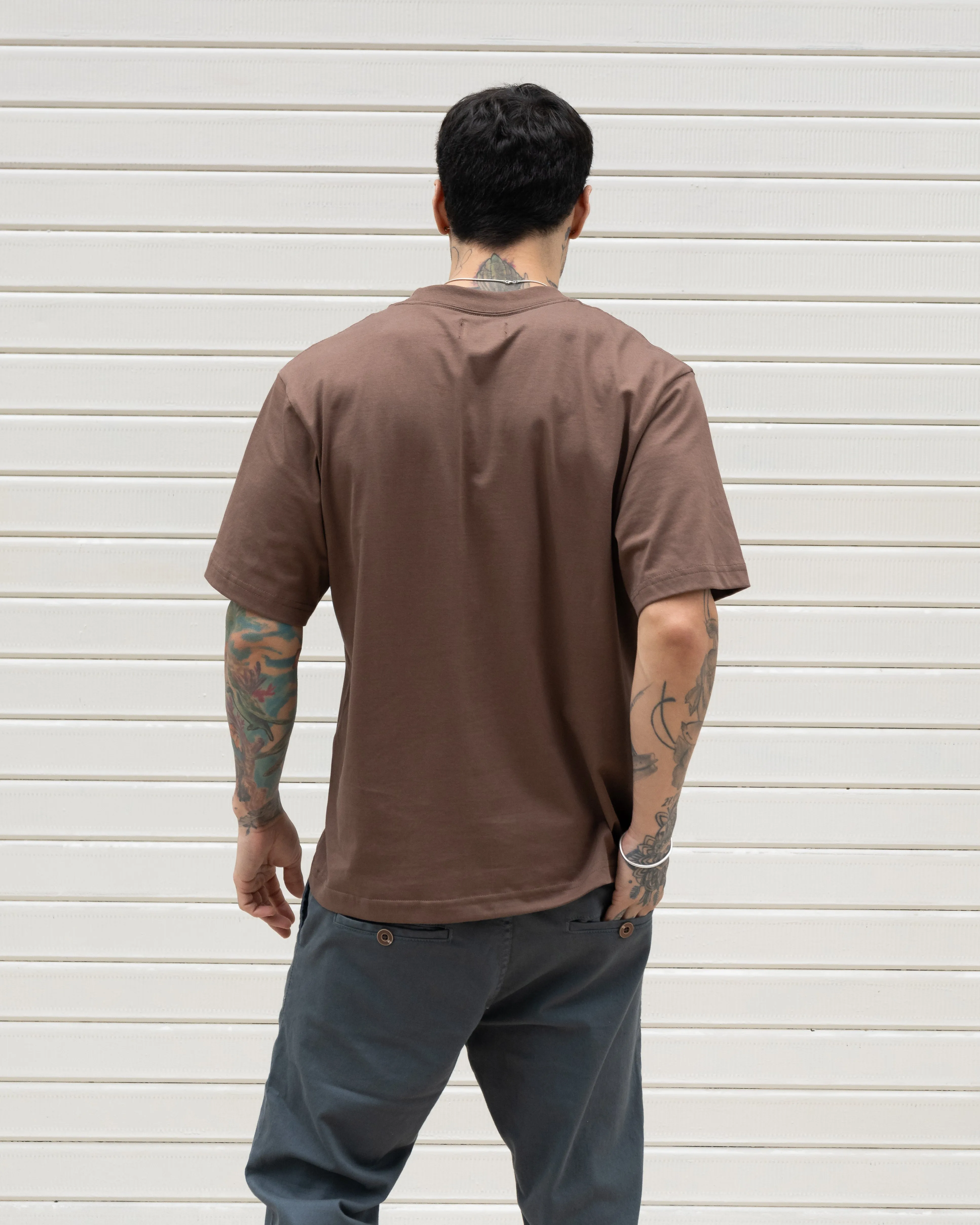 Semi Boxy Tee 20/1 - Marrón