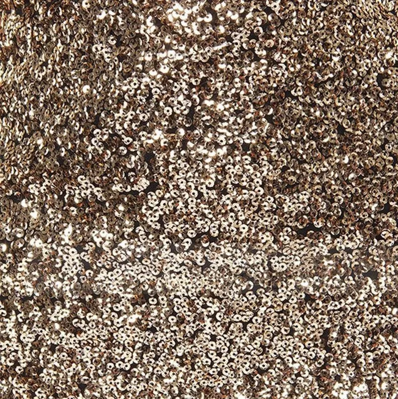 Sexy Sequins Hollow Back Short Bodycon Dress