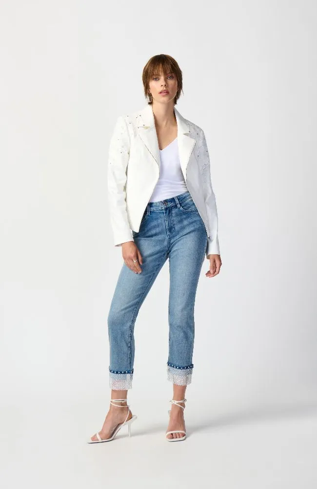 Studded Foiled Suede Jacket