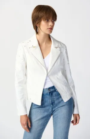 Studded Foiled Suede Jacket