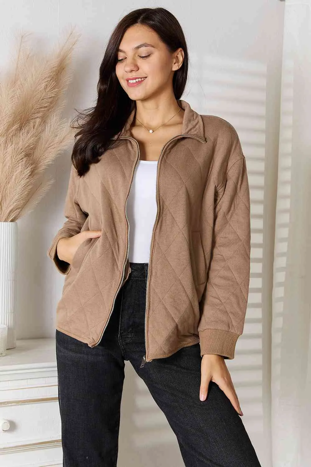 Sydney Zip-Up Jacket with Pockets
