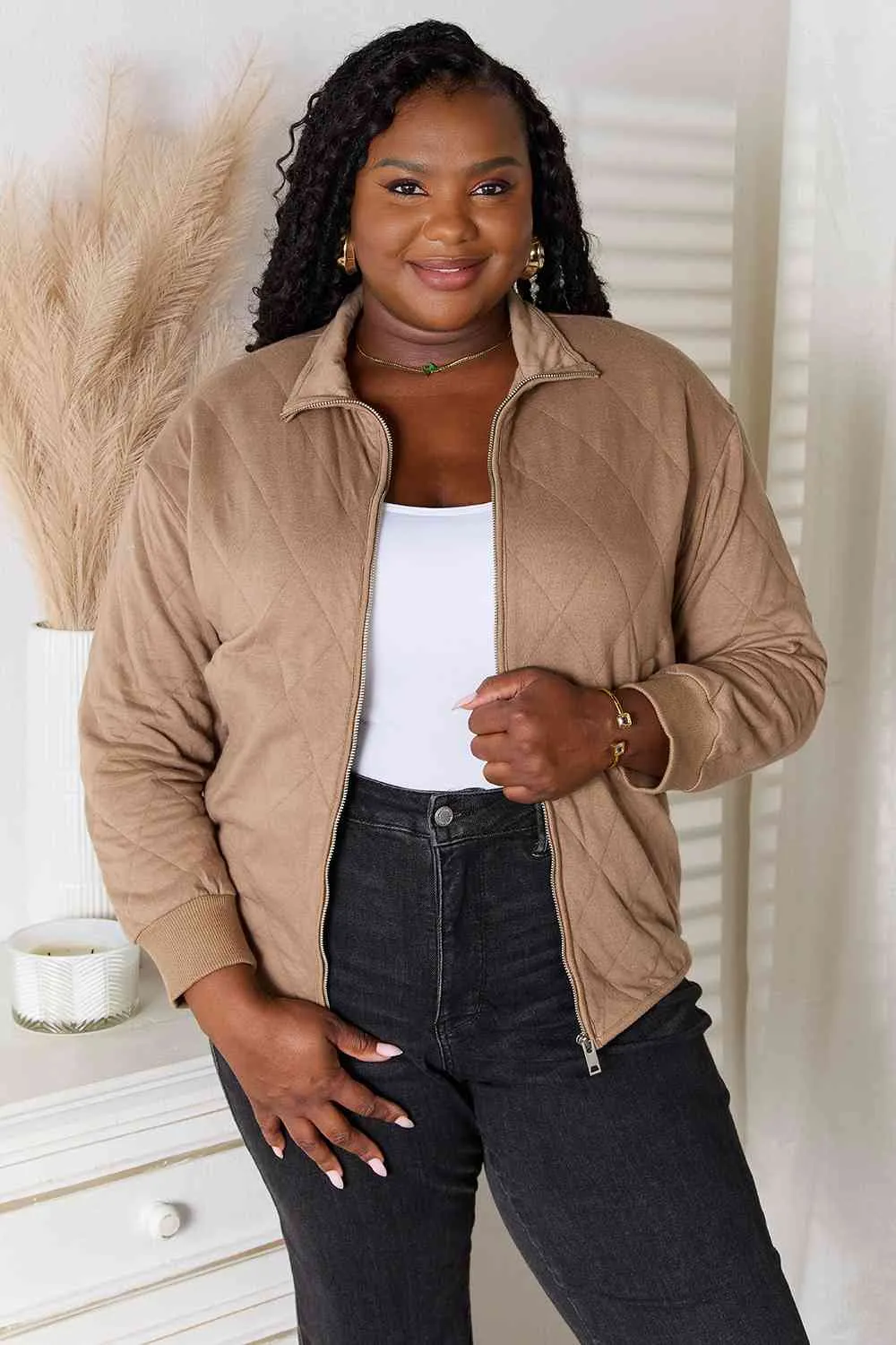 Sydney Zip-Up Jacket with Pockets