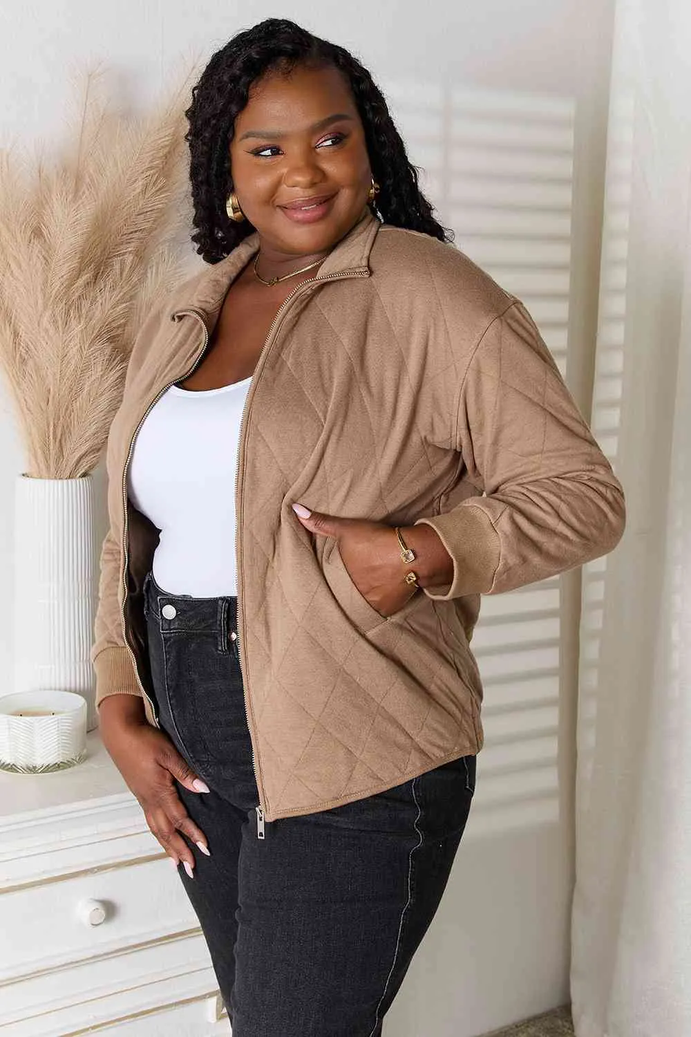 Sydney Zip-Up Jacket with Pockets