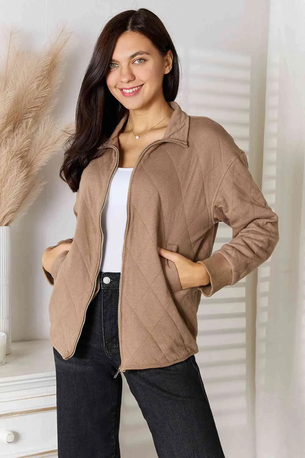 Sydney Zip-Up Jacket with Pockets
