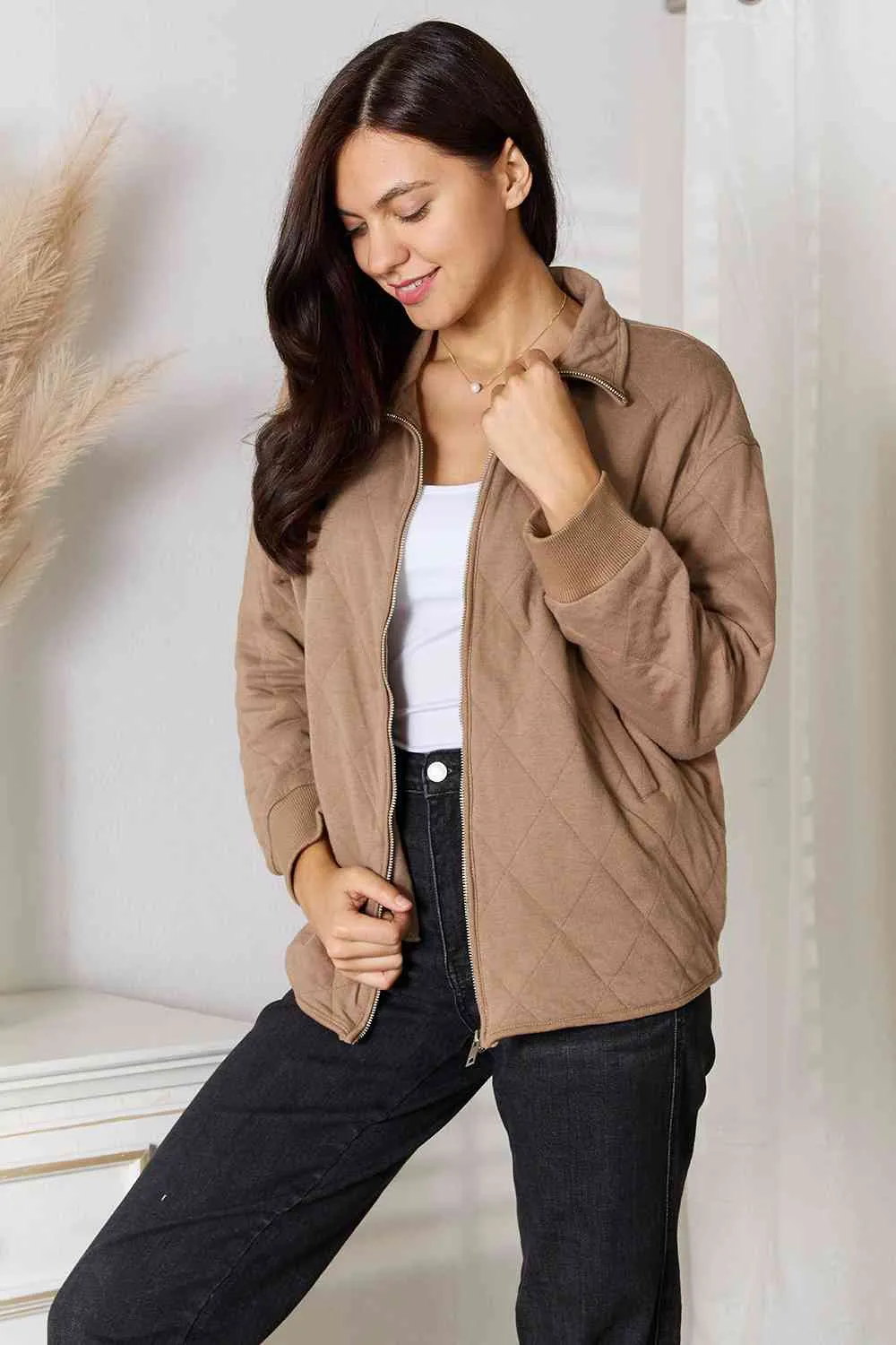 Sydney Zip-Up Jacket with Pockets
