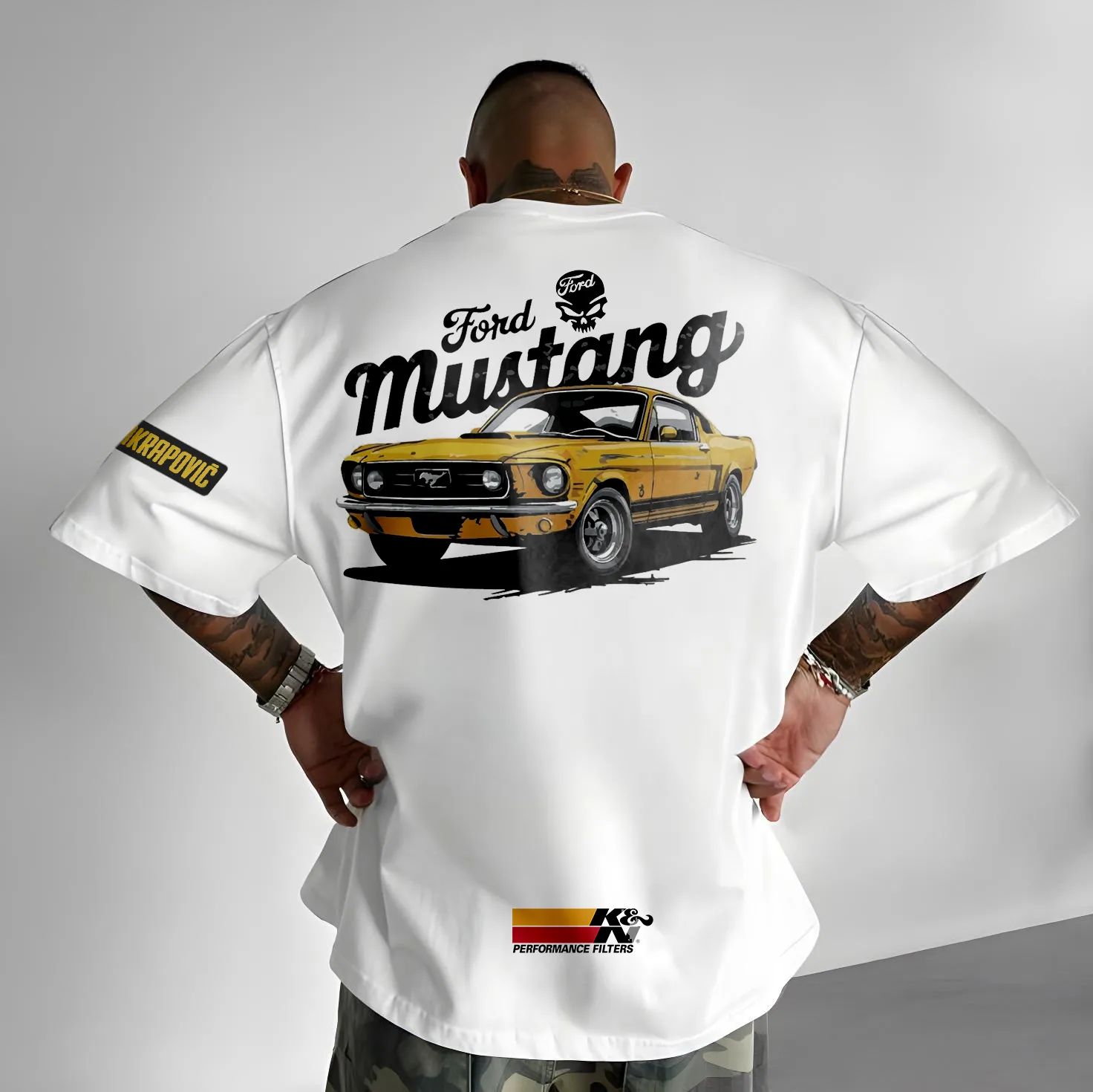 T-Shirt - Skull Mustang - Oversized