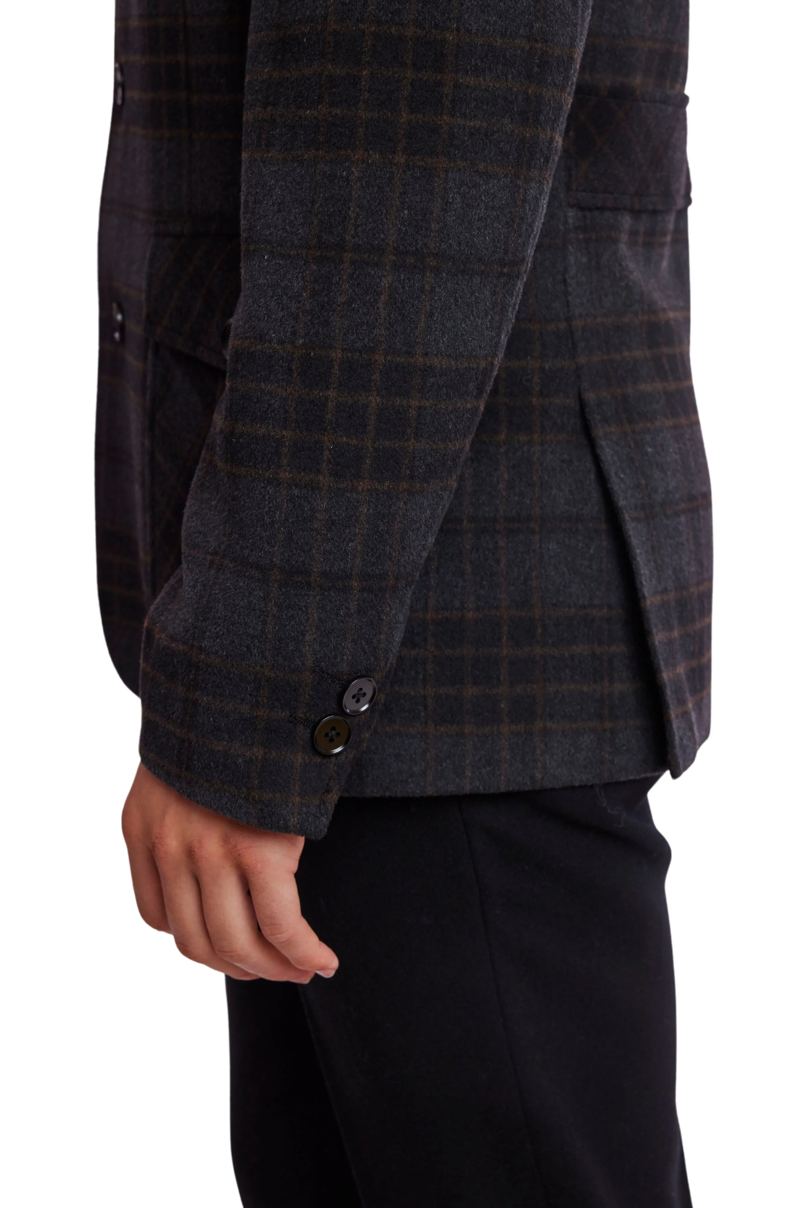 Utility Blazer - slim - Char Brown Soft Touch