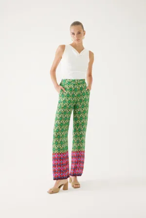 Viscose Straight Leg Trousers
