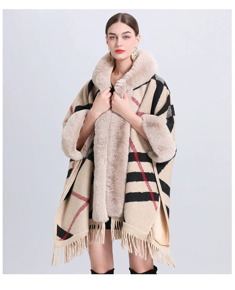 Warm Causel Women Wrap Cape Winter Coats