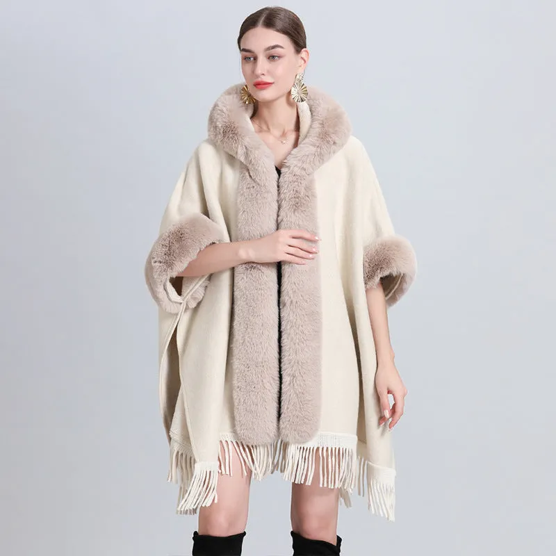Warm Causel Women Wrap Cape Winter Coats