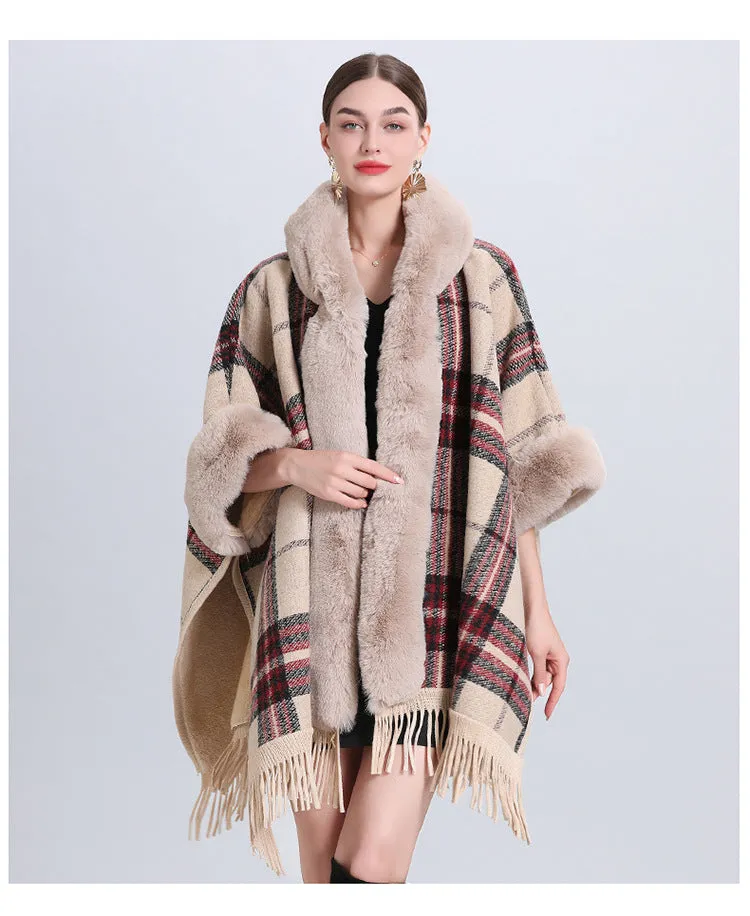 Warm Causel Women Wrap Cape Winter Coats
