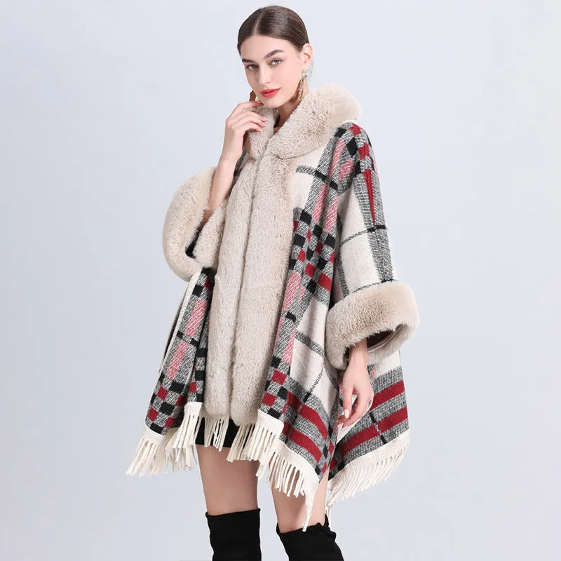 Warm Causel Women Wrap Cape Winter Coats