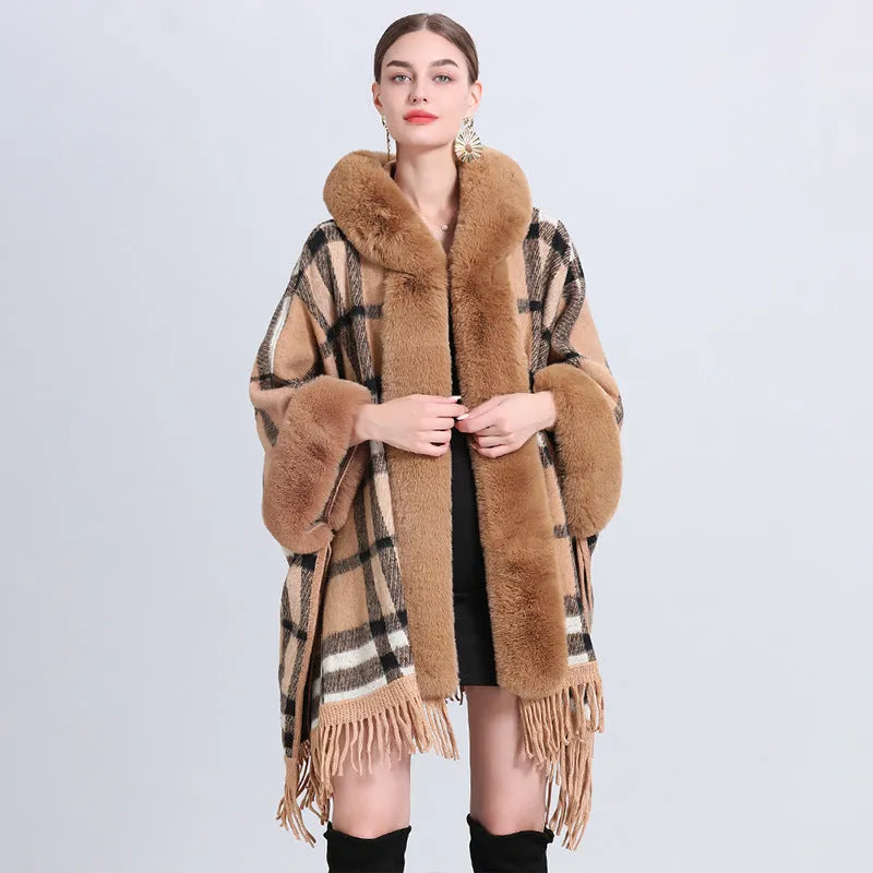 Warm Causel Women Wrap Cape Winter Coats