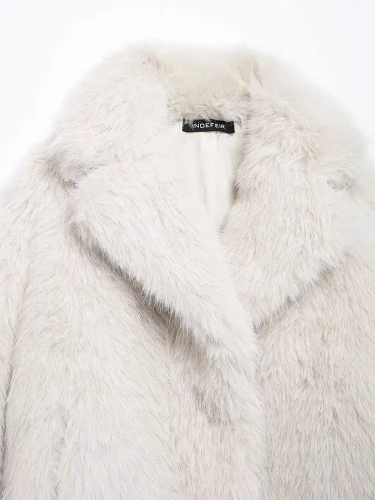 Winter Faux Fur Casual Jackets for Women