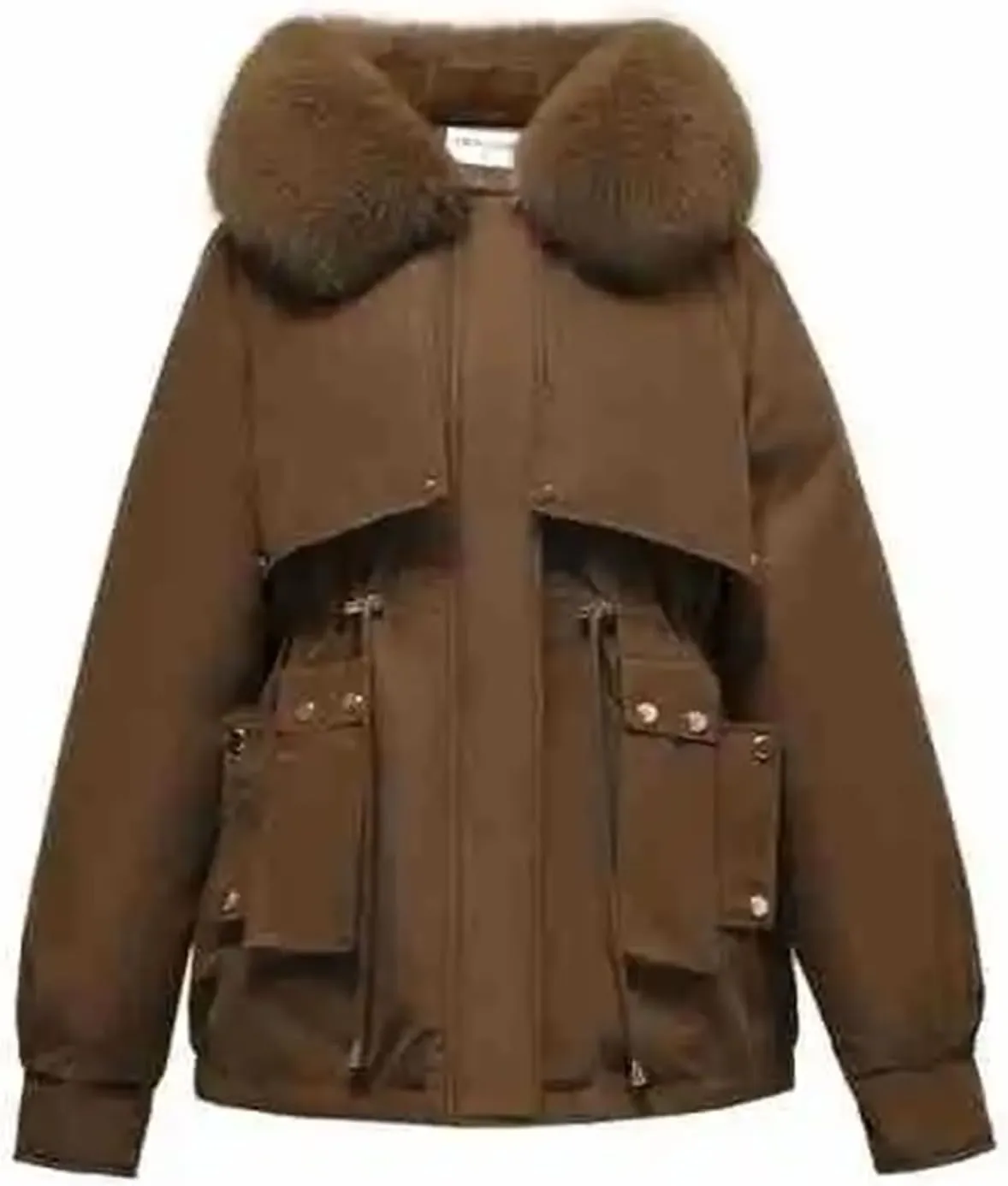 Winter Padded Jacket Women's Down Cotton Jacket Furs Collar Thicken Warm Parkas Fashion Female Loose Coats