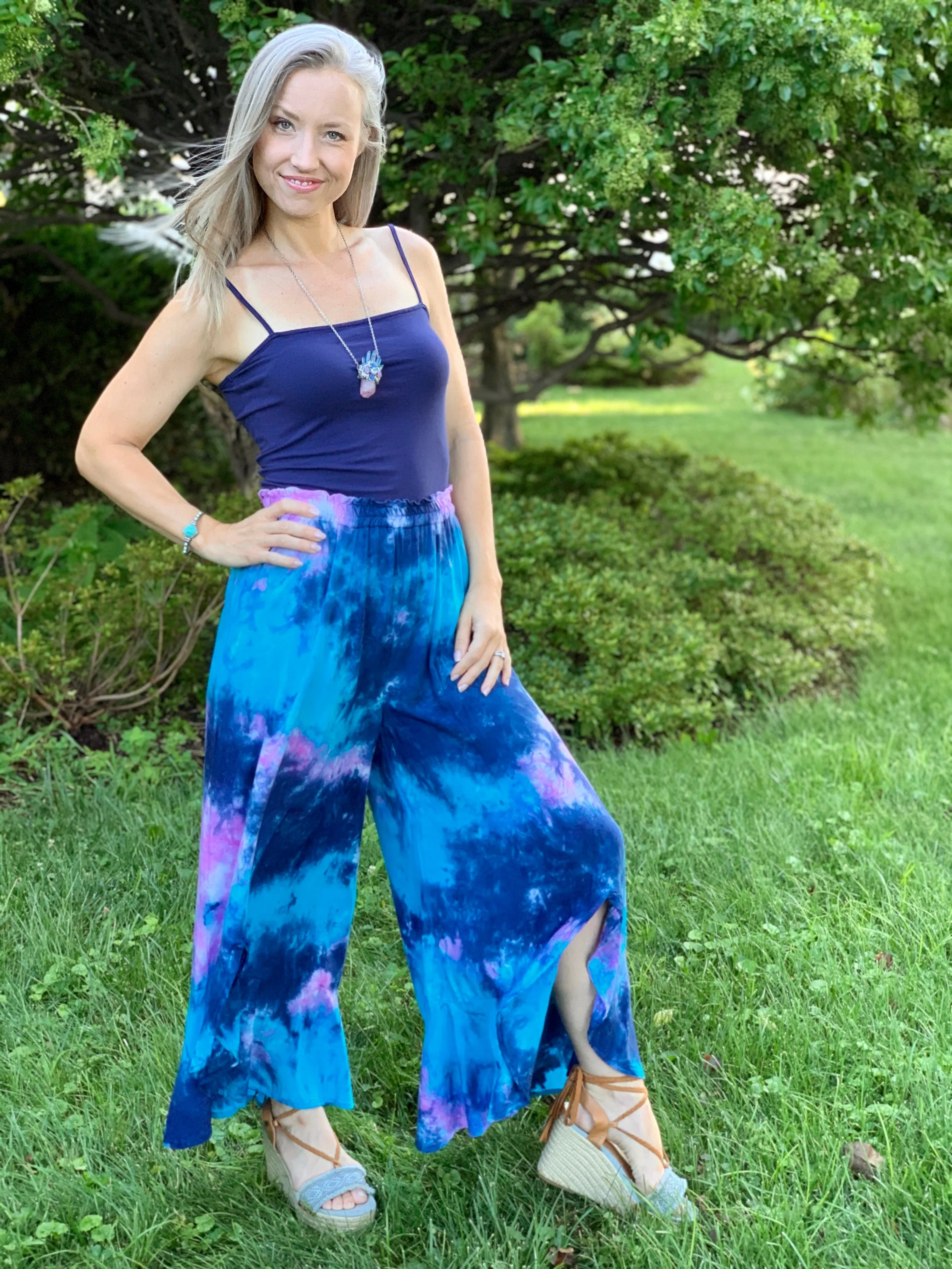 X-ray ruffle pants