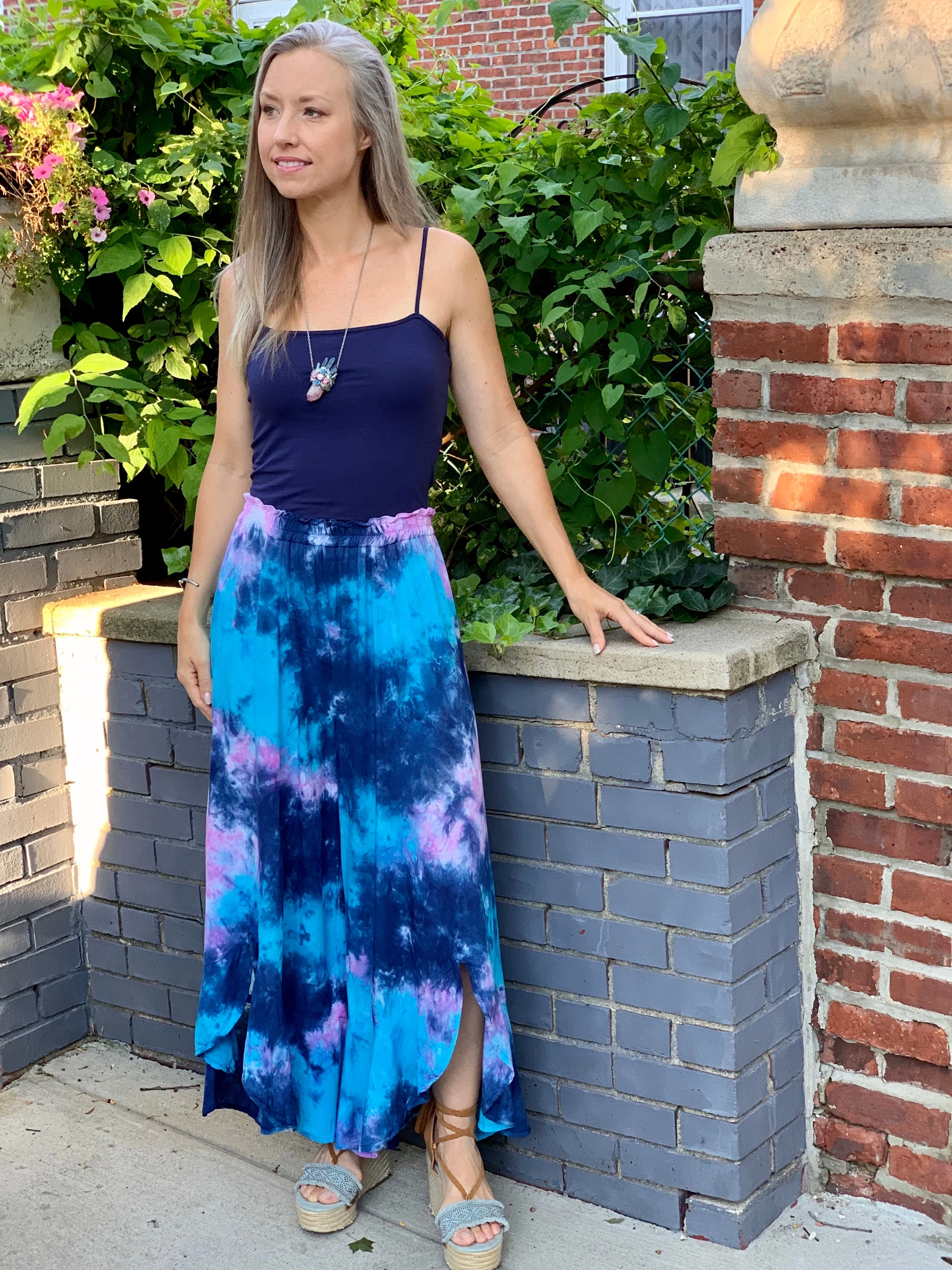 X-ray ruffle pants