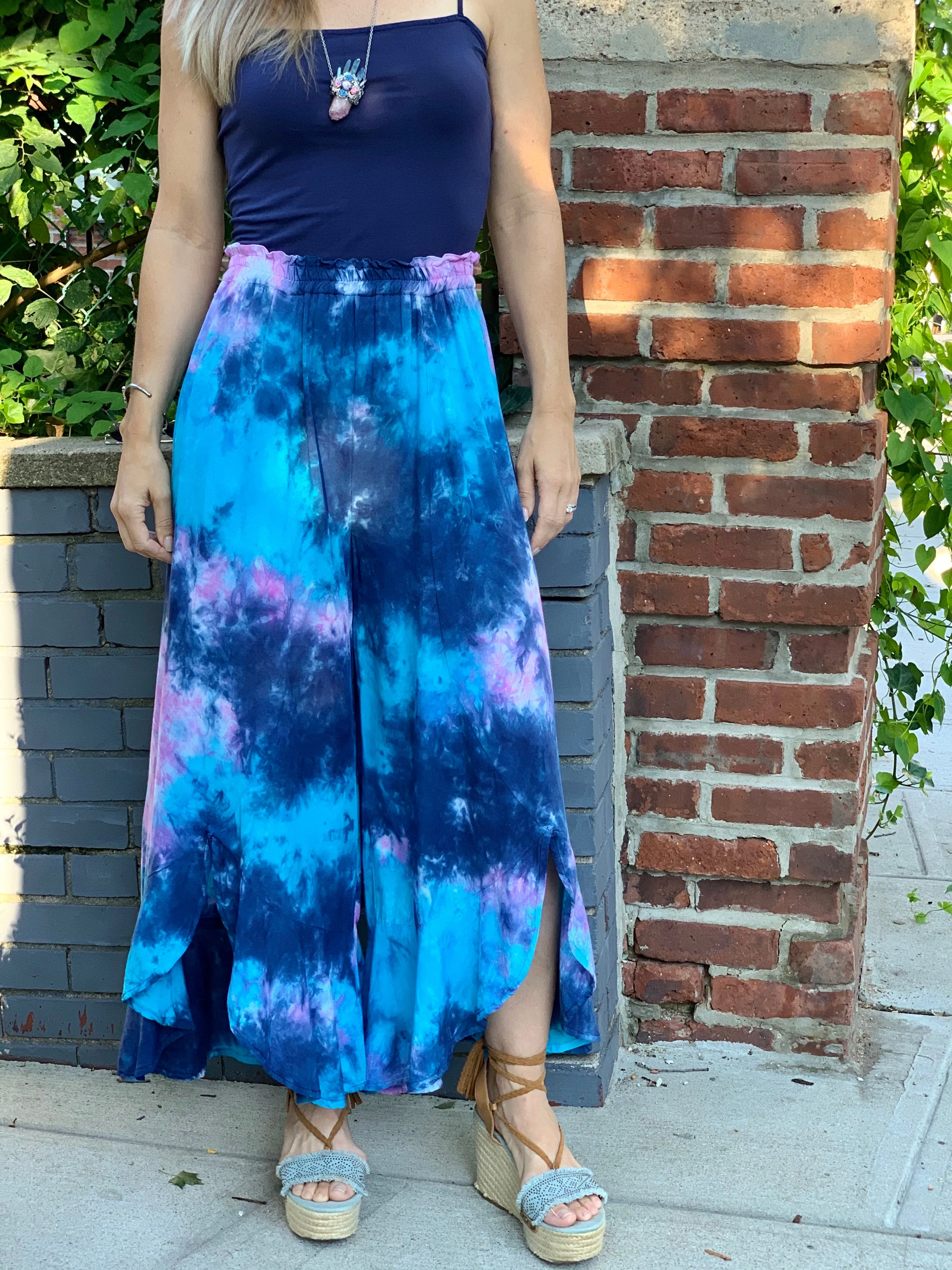 X-ray ruffle pants