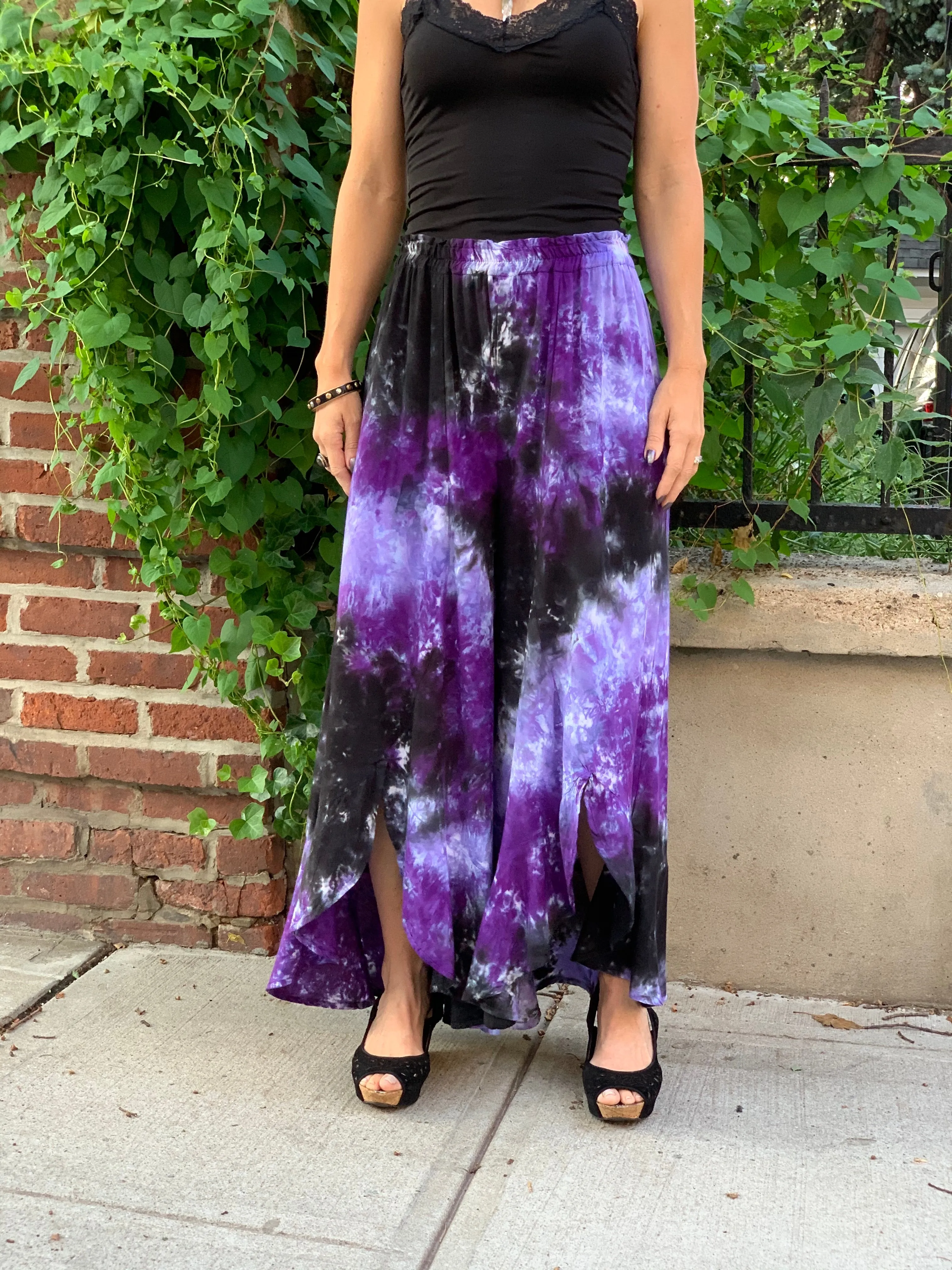 X-ray ruffle pants