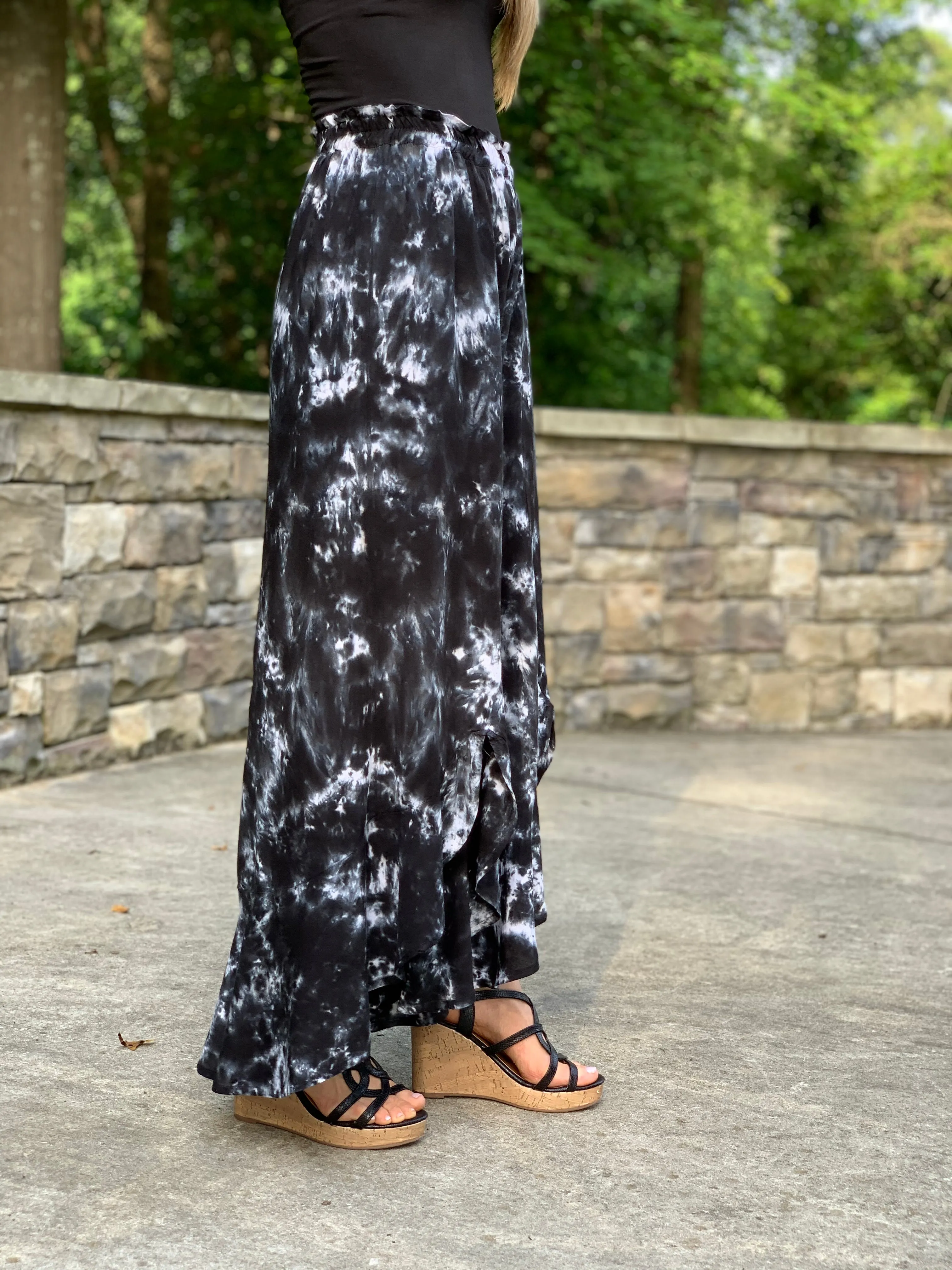 X-ray ruffle pants