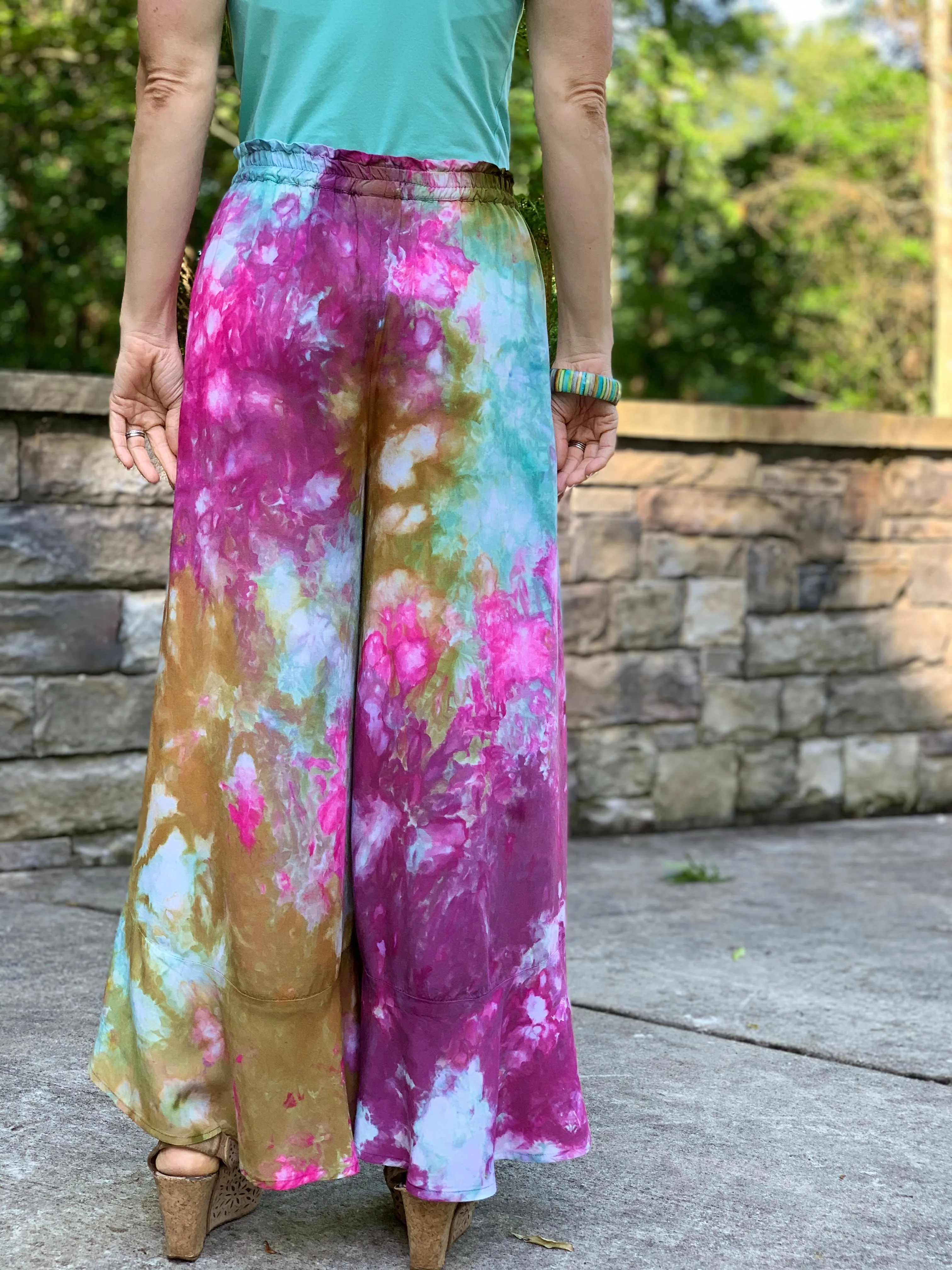X-ray ruffle pants